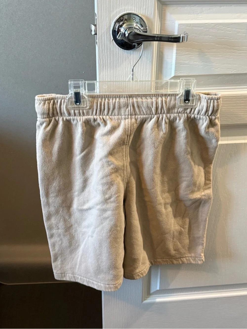 Old Navy Beige Basketball Graphic Kids Sweat Shorts